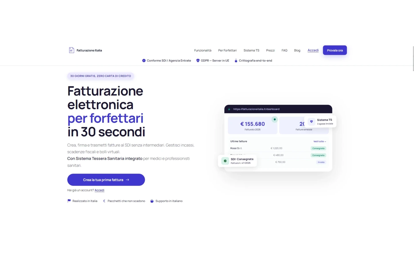 Anteprima del progetto Fatturazione Italia